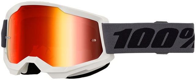 100% STRATA 2 Goggle Gray - Red Mirror Lens