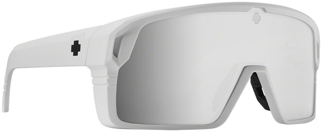 SPY+ Monolith Sunglasses - Matte White, Happy Bronze with Platinum Spectra Mirror Lenses