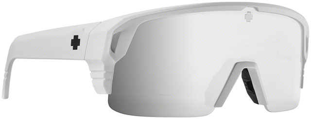 SPY+ Monolith 50/50 Sunglasses - Matte White, Happy Bronze with Platinum Spectra Mirror Lenses