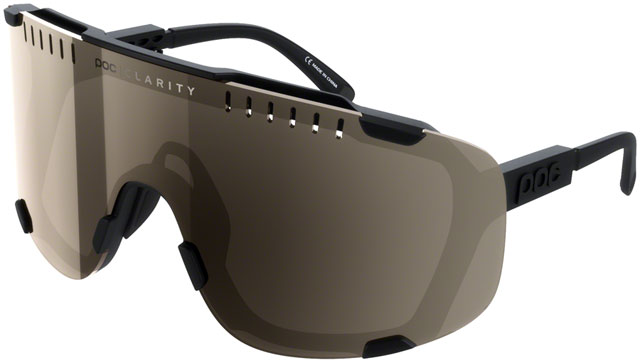 POC Devour Sunglasses - Uranium Black/Brown, Silver Mirror Lens