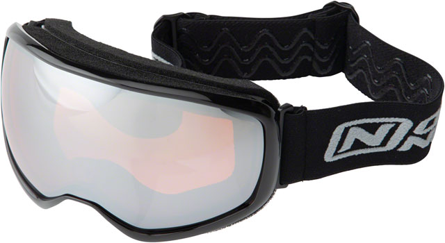 Optic Nerve Snoasis Goggles - Black, High Contrast Orange Lens with Silver Mirror