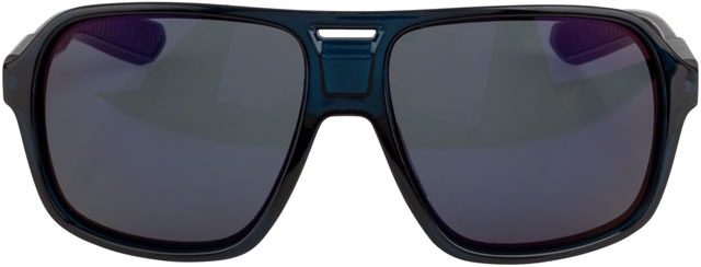 ONE by Optic Nerve Molotov Sunglasses - Crystal Navy with Black, Polarized Smoke with Gold Lens