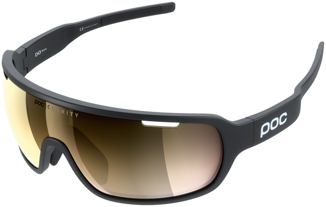 POC Do Blade Sunglasses - Uranium Black, Violet/Gold-Mirror Lens
