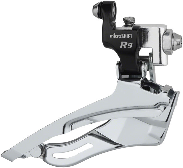 microSHIFT R9-F Triple Front Derailleur - 9-Speed, Triple, For 50/39/30 Rings, Braze-On, Shimano Road Compatible