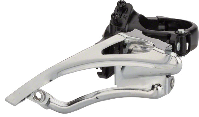microSHIFT Mezzo Front Derailleur 7/8-Speed Triple, 48/38/28t, 31.8/34.9mm Band Clamp, Shimano Compatible