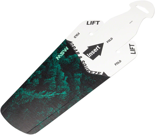 MSW Splashpad Fender - Rear, Evergreen