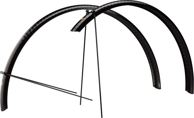 Velo Orange Hammered 700c x 45 Fender Set: Black (700c x 25-35)