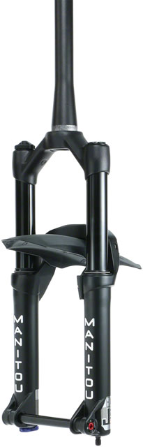 Manitou  JUnit Comp Suspension Fork - 20", 100mm, 15 x 110mm, 40 mm Offset, Black