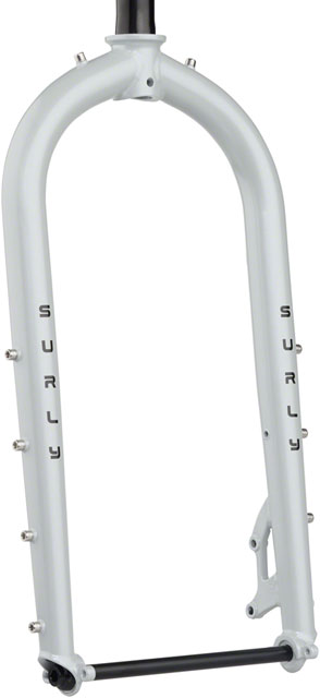 Surly Moonlander Fork - 24", Steel, 12 x 197mm, 1-1/8" Straight Steerer, Lunar Dust Gray