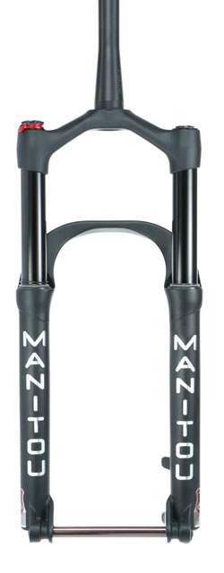 Manitou Mastodon Pro Suspension Fork - 26", 140 mm, 15 x 150 mm, 51 mm Offset, Matte Black, Extended
