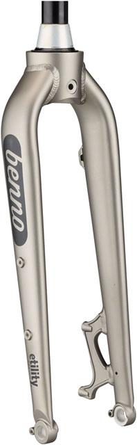 Benno Boost Replacement Fork - Aluminum, 2022+, Thru-Axle, 24", Post Mount, Titanium Gray
