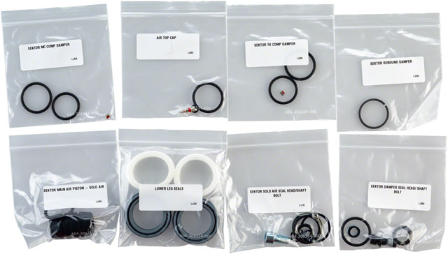 RockShox Full Service Kit for Sektor Gold (includes solo air and damper seals and hardware)