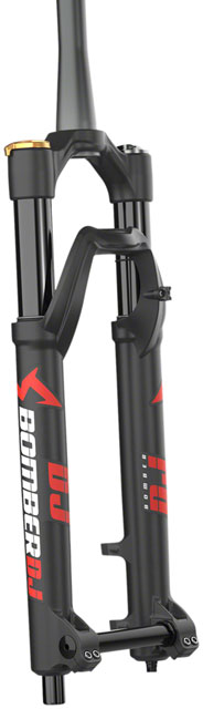 Marzocchi Bomber DJ Suspension Fork: 26", 100mm, Grip Damper, 20 x 110mm, 37mm Offset, Black