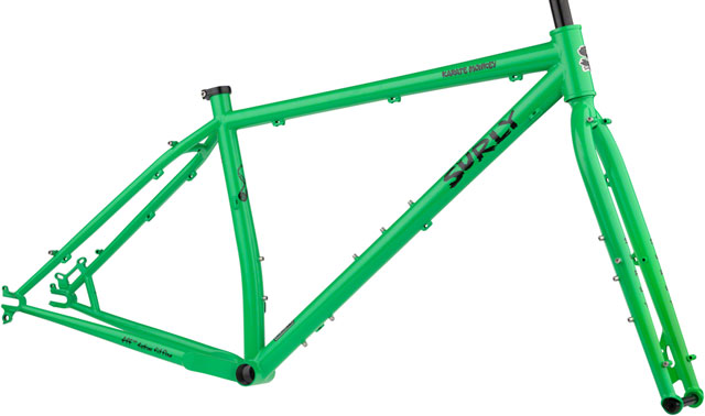 Surly Karate Monkey Frameset - 27.5", Steel, High Fiber Green, X-Small