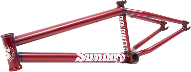 Sunday Park Ranger BMX Frame -  20.75" TT, Matte Translucent Red