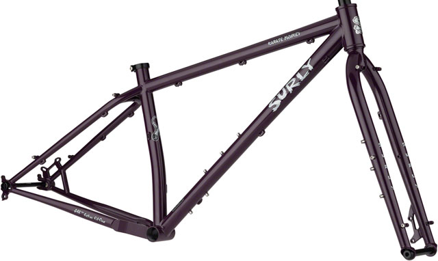 Surly Karate Monkey Frameset - 27.5", Steel, Organic Eggplant, Large