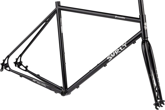 Surly Preamble Frameset - 650b, Steel, Hi-Viz Black, Small