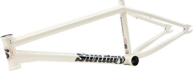Sunday Soundwave V3 BMX Frame - 21.25" TT, White