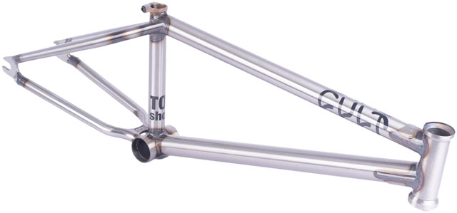 Cult 2 Short BMX Frame - 20.75" TT, Gloss Raw