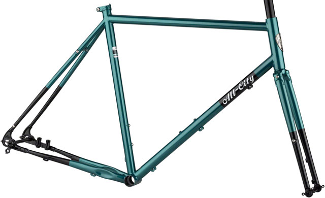 All-City Super Professional Frameset - 700c / 650b, Steel, Night Jade, 43cm