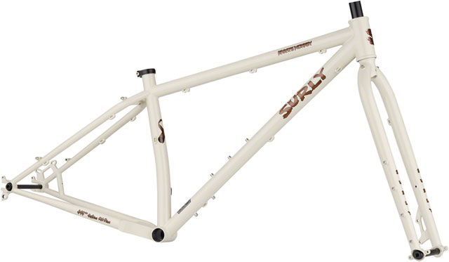 Surly Karate Monkey Frameset - 27.5", Steel, Snow Mold White, X-Large