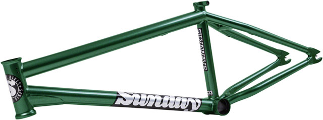 Sunday Silvawave BMX Frame - 21.25" TT,  SeaWeed Green