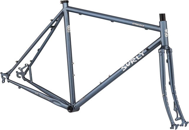 Surly Straggler Frameset - 650b, Steel, Cold Steel Blue, 42cm