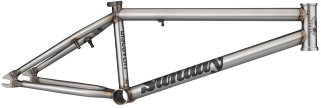 Sunday Discovery BMX Frame - 21" TT, Matte Raw
