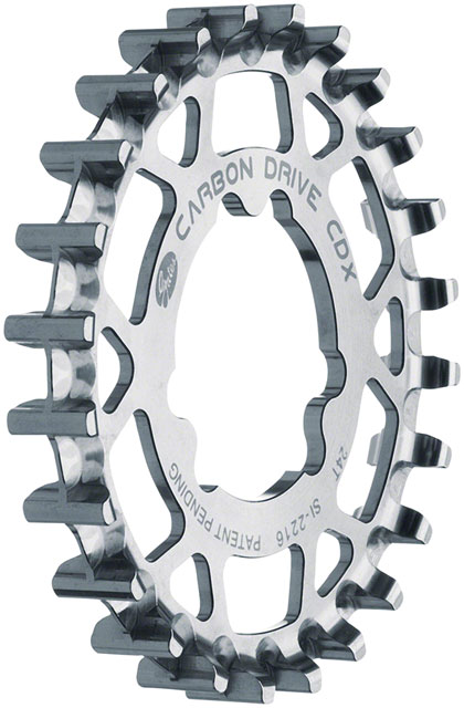 Gates Carbon Drive CDX CenterTrack Rear Sprocket - 24t, For Sturmey-Archer 31.85mm 3-Lobe, Silver