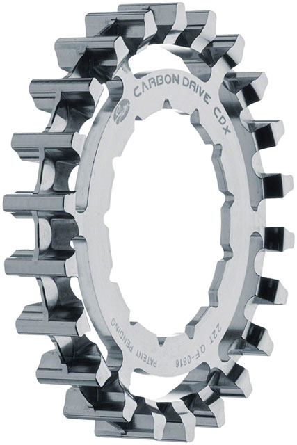 Gates Carbon Drive CDX:EXP Centerlock Rear Sprocket - 22t, Rohloff Splined, Silver