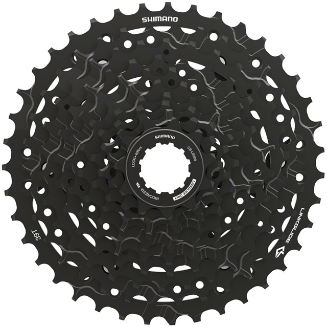 Shimano CUES  CS-LG300-10 Cassette - 10-Speed, 11-39t, LINKGLIDE, Black