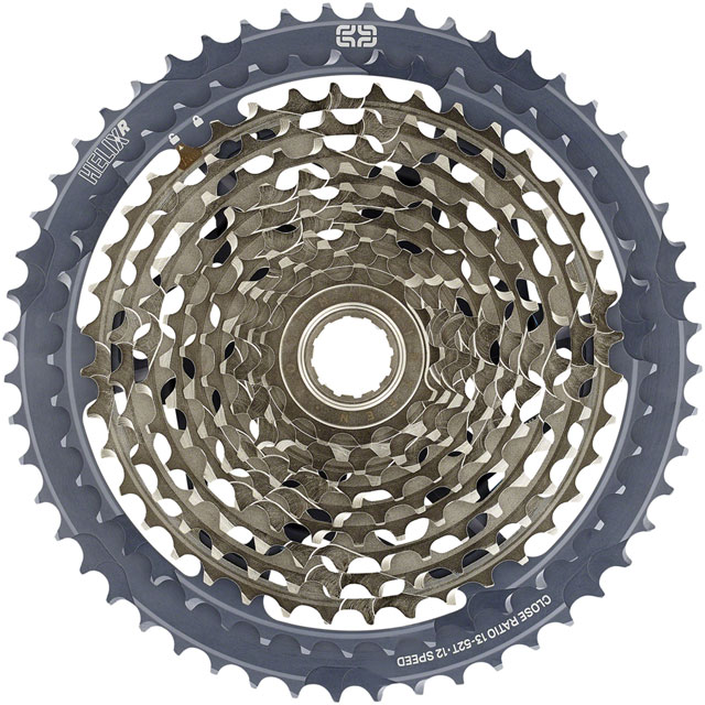 e*thirteen Helix Race Cassette - 12-Speed 13-52t, Gray