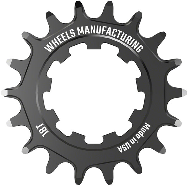 Wheels Manufacturing SOLO-SPEED Cog - 18t, Fits SOLO-SPLINE and SOLO-XD kits, Black
