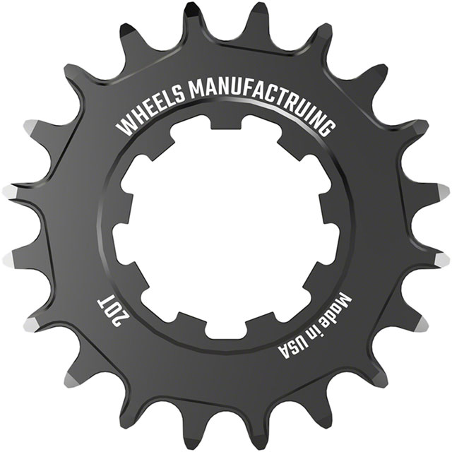 Wheels Manufacturing SOLO-SPEED Cog - 20t, Fits SOLO-SPLINE and SOLO-XD kits, Black