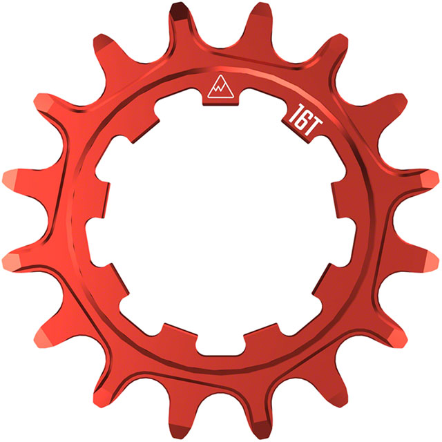 Wheels Manufacturing SOLO-SPEED Cog - 16t, Fits SOLO-SPLINE and SOLO-XD kits, Red