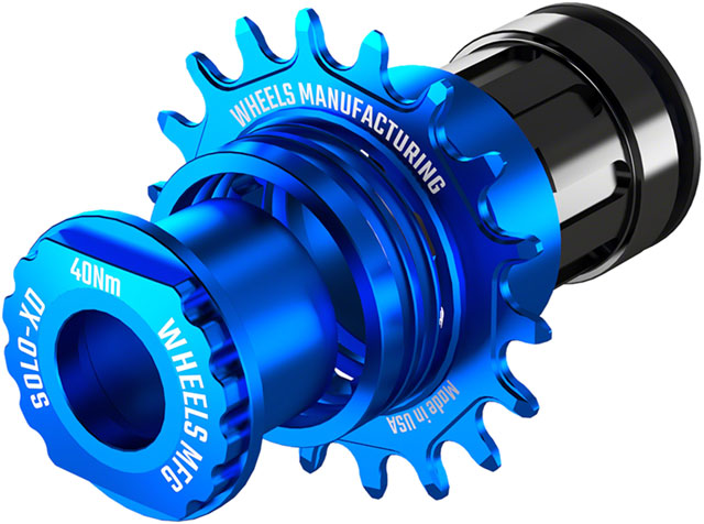 Wheels Manufacturing SOLO-XD XD/XDR Single Speed Conversion Kit - 18t, For SRAM XD/XDR Freeubs, Blue