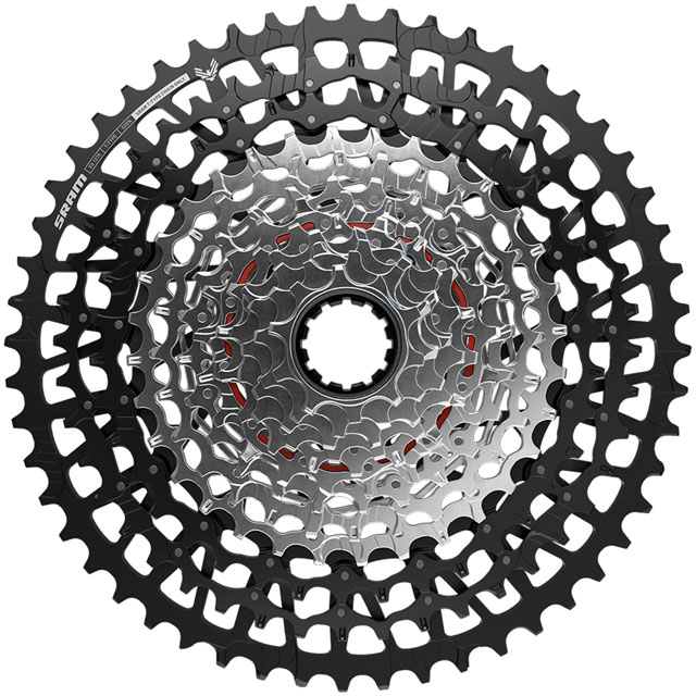SRAM GX Eagle T-Type XS-1275 Cassette - 12-Speed, 10-52t, For XD Driver, Black/Silver