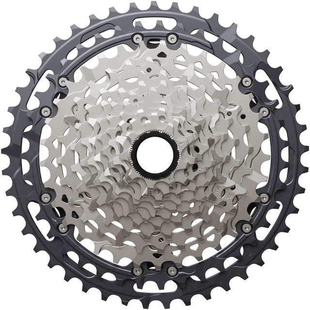 Shimano Deore XT CS-M8200-12 Cassette - 12-Speed, 9-45t, Hyperglide+, Micro Spline, Gray/Silver