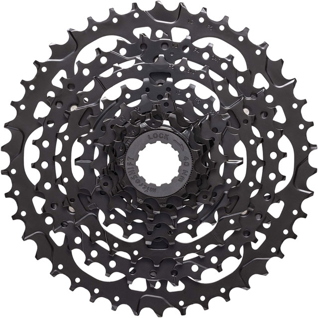 microSHIFT H07 Cassette - 7-Speed, 12-40t, Standard HG, ED Black Finish
