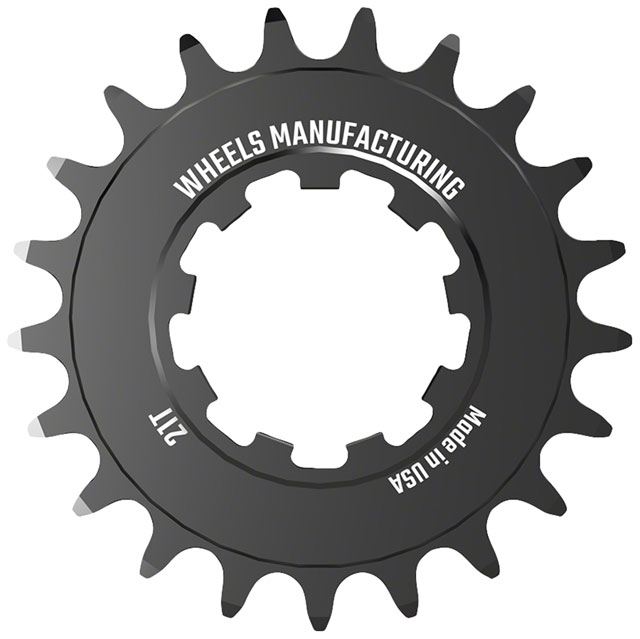 Wheels Manufacturing SOLO-SPEED Cog - 21t, Fits SOLO-SPLINE and SOLO-XD kits, Black