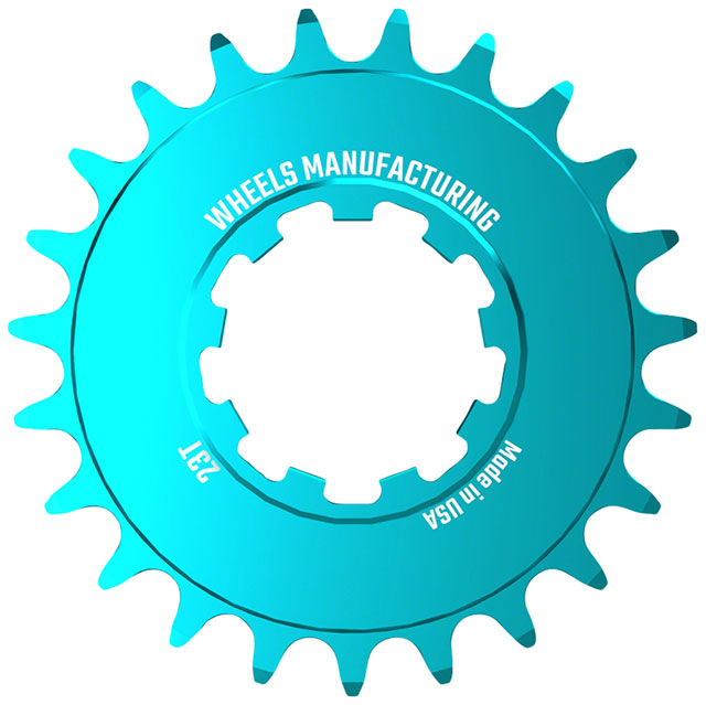 Wheels Manufacturing SOLO-SPEED Cog - 23t, Fits SOLO-SPLINE and SOLO-XD kits, Teal
