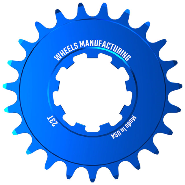 Wheels Manufacturing SOLO-SPEED Cog - 23t, Fits SOLO-SPLINE and SOLO-XD kits, Blue
