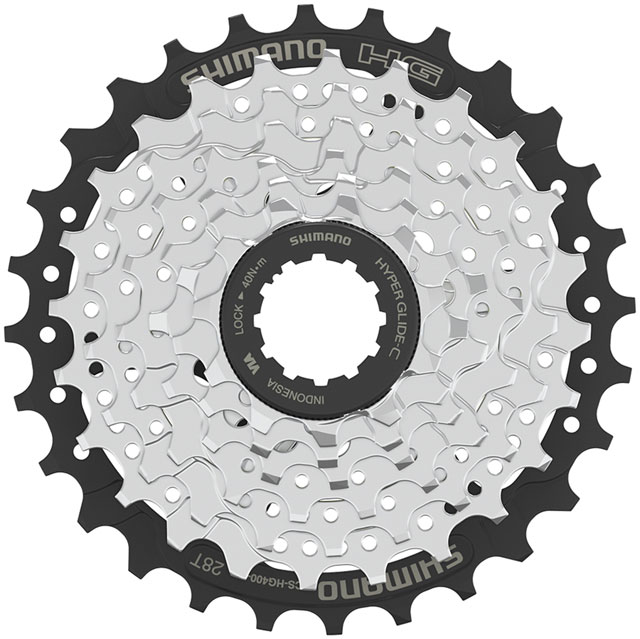Shimano CS-HG400-7 Cassette - 7-Speed, 11-28t, Silver