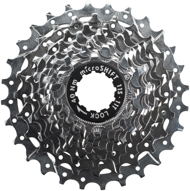 microSHIFT H11 Cassette - 11 Speed, 11-25t, Chrome Plated