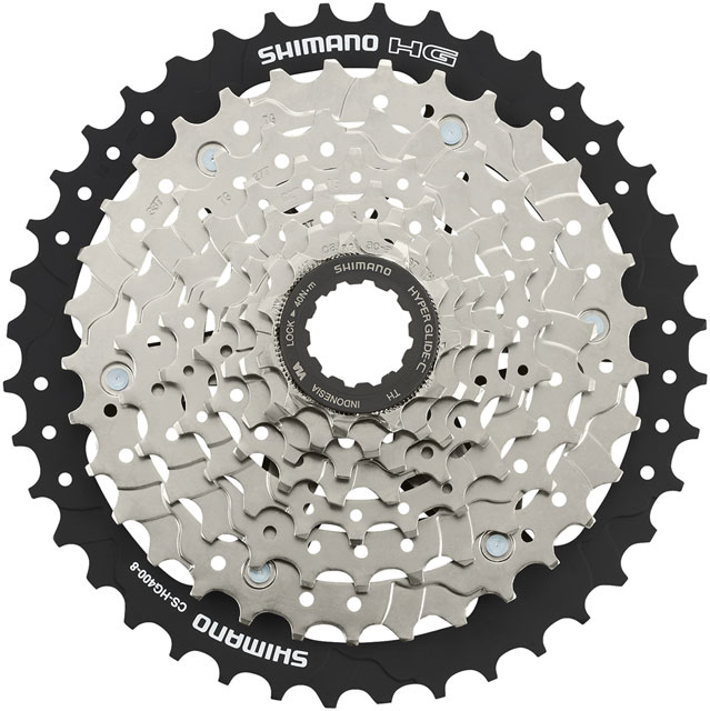 Shimano CS-HG400-8 Cassette - 8 Speed, 11-45t, Silver