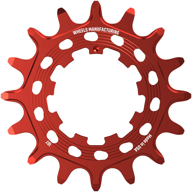 Wheels Manufacturing SOLO HG Cog - 16t, Fits SOLO-HG Kits, Red