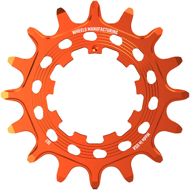 Wheels Manufacturing SOLO HG Cog - 16t, Fits SOLO-HG Kits, Orange