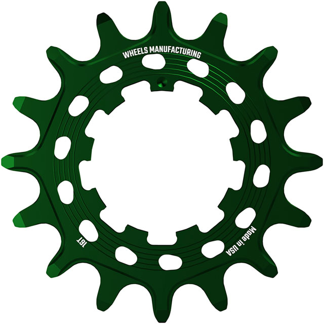 Wheels Manufacturing SOLO HG Cog - 16t, Fits SOLO-HG Kits, Green