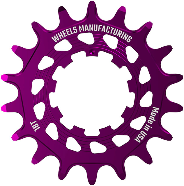 Wheels Manufacturing SOLO HG Cog - 18t, Fits SOLO-HG Kits, Purple