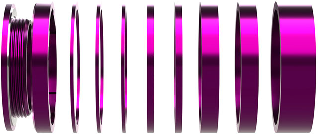 Wheels Manufacturing SOLO-HG Single Speed Conversion Kit - For HG Style Hubs, Purple